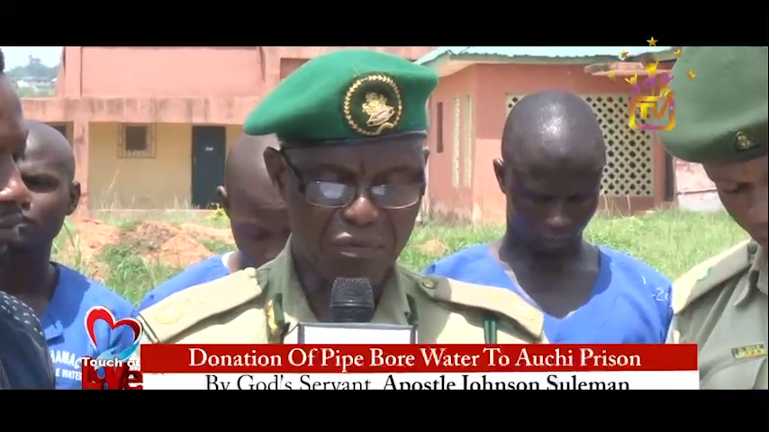 Pipe bore water donation to auchi prison by apostle Suleman