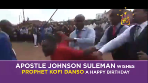 Apostle Suleman on a camp ground