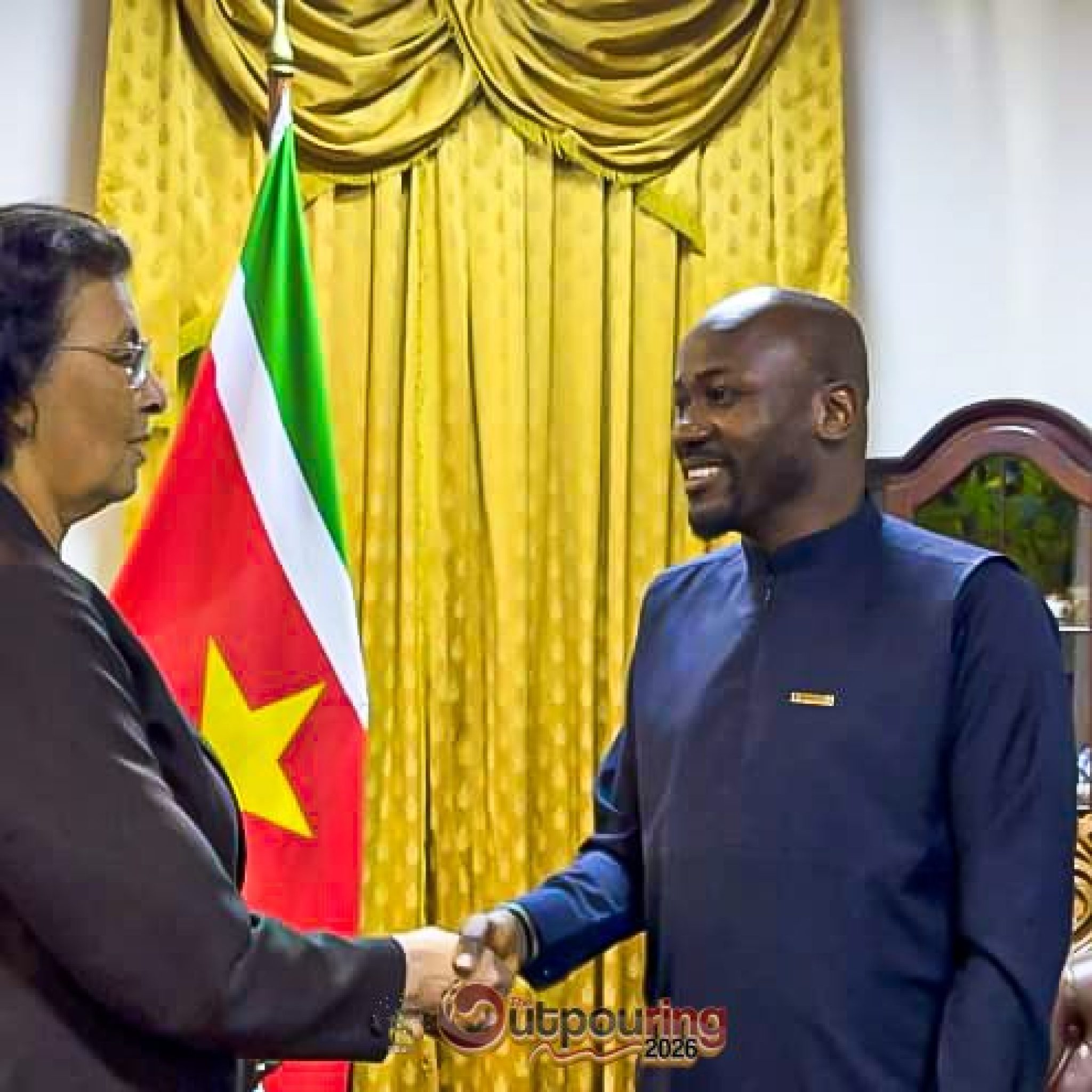 Apostle Johnson Suleman Meets With Her Excellency, Mrs. Jennifer Geerling-Simons, President Of Suriname, At The Presidential Villa!🇸🇷